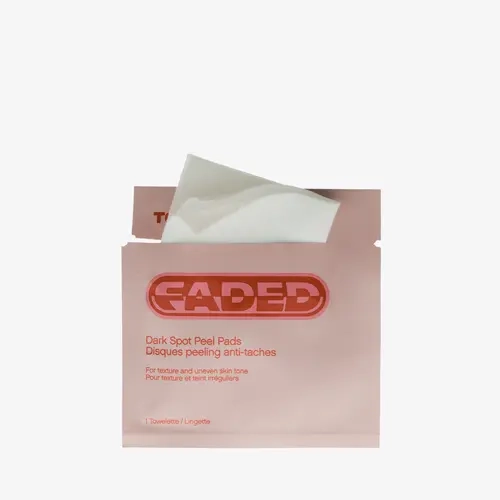Topicals Dark Spot Fade Peel Pads - Multi-Acid Facial Treatment, Skin Brightening Product for Discoloration, Smooth Texture, Fragrance-Free, Suitable for All Skin Types