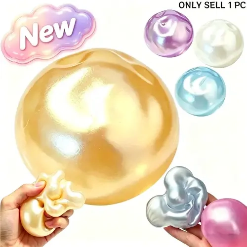 1-Piece Large 2.36-Inch Squishy Stress Ball, Soft, Stretchy, and Moldable Sensory Fidget Toy for Decompression Squeeze Fidgets, Stress Relief and Party Favors