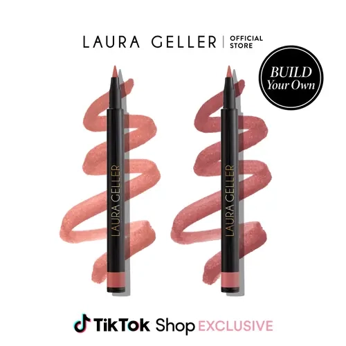 Laura Geller Lasting Love Lip Color Duo (2PC) - Build Your Own Long-Lasting Lip Stain and Liner 2-in-1