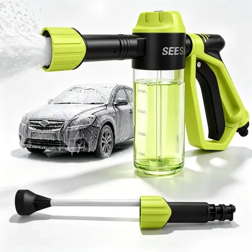 SEESE Car Wash Foam Gun, Foam Cannon for Garden Hose with High Pressure Nozzle & 3 Spray Modes - Suitable for Washing Cars, Trucks, SUVs, Motorcycles, RVs toolupgrade