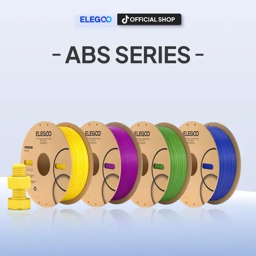 ELEGOO ABS Filament 1.75mm Black 1KG, Heat Resistant 3D Printer Filament High Toughness & Impact Resistance, 1kg spooll(2.2lbs) Fits for Most FDM Printer,back to school,back to school haul