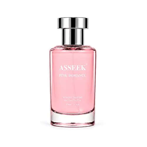 ASSEEK Women's Pink Romance 80ml (2.7 fl oz) Alcohol-Based Eau de Parfum - Pink Strawberry Women's Fragrance with Strawberry, Raspberry, Peony, Jasmine, Vanilla Scents, Floral Fruity Scent for Date Night