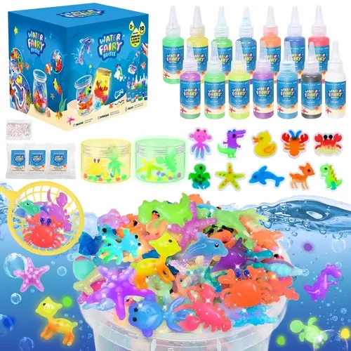 JOYSPOT Classic Magic Water Elf Toy，Magic Gels, Molds Suitable for Imaginative Play, Birthdaygifts, Party Favors, Non-toxic safe and Family-Friendly DIYSTEM Projects to Creat Water Pets for Kids sohochic, Cool Gifts For Kids, Safe Water Gels, Mold Kits