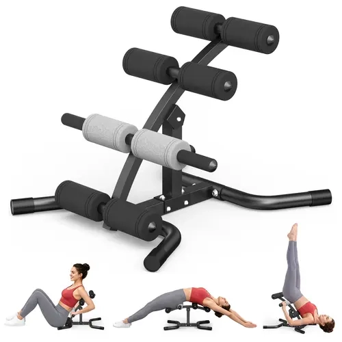 RELIFE Mini Inversion Table - 330 LBS Capacity, Compact Frame, Unisex Adult Back/Glutes Strength Training Gear, Home Workout Equipment, Relaxation Foam Rollers, Waist Trainer, Easy Assembly