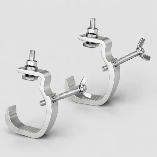 Aluminum Alloy DJ Light Clamp - Universal Adjustable Screw Stage Mount Hook with Fixtures, Easy-Installation Truss Holder for Stage Lights, Events