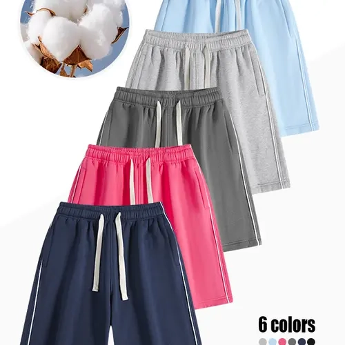 Men's Solid-Color Athleisure Gym Shorts - Elastic Waistband, Loose Fit, Lightweight Workout Exercise, Breathable, Suitable for Running Training, Basketball Casual Bottoms, Workout Exercise Shorts