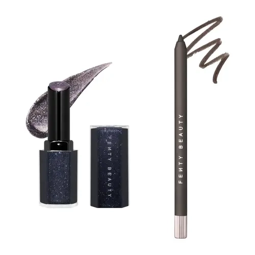 Fenty Beauty Dark Diamond Lip Duo: Limited-Edition Midnight Diamonds Collection Gloss Bomb Stix High-Shimmer Gloss Stick + Trace’d Out Pencil Lip Liner