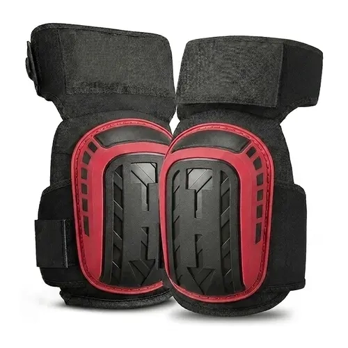 HOMUG Unisex Knee Pads Knees - Heavy-Duty Construction Gear, Safety Equipment with Double Gel Cushion, Extra-Thick Foam, Adjustable Non-Slip Straps for Flooring, Roofing Knee Protection