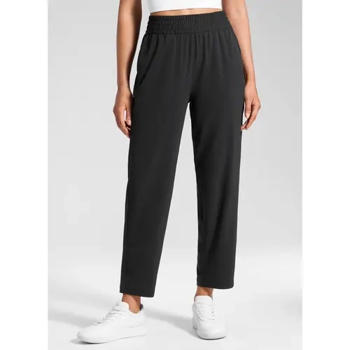 CRZ YOGA Feathery-Fit Drapey Tapered Ankle Pant 27" Casual Soft - Lightweight High Waisted Womens drapey Pants Quick Dry
