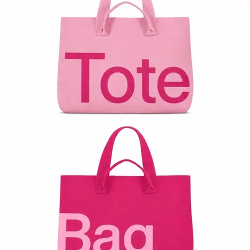 Women’s Two Tone Color Block Casual Tote Bag, Front and Back Contrast Design, Large Capacity Double Handle Shoulder Bag for Work, Shopping and Travel #GLOBAL PICKS