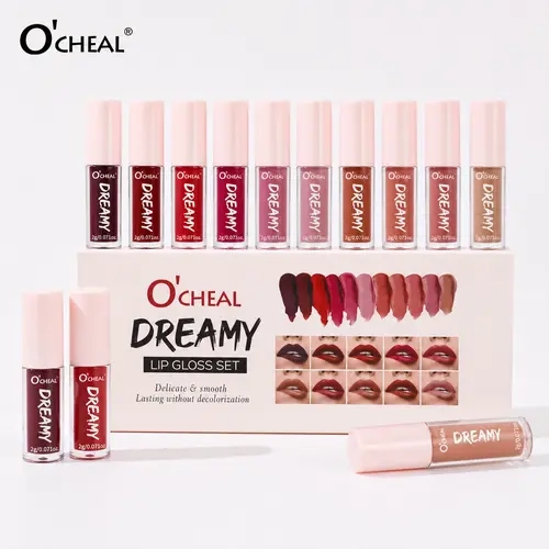 10-Color Matte Lip Makeup Set, Mix-and-Match Velvet Shades for Soft, Natural and Glam Looks