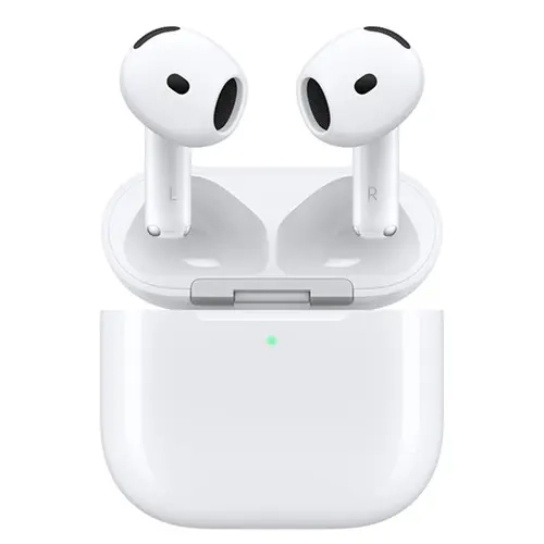 Apple AirPods 4 Wireless Earbuds, Bluetooth Headphones, Personalized Spatial Audio, Sweat and Water Resistant, USB-C Charging Case, H2 Chip, Up to 30 Hours of Battery Life