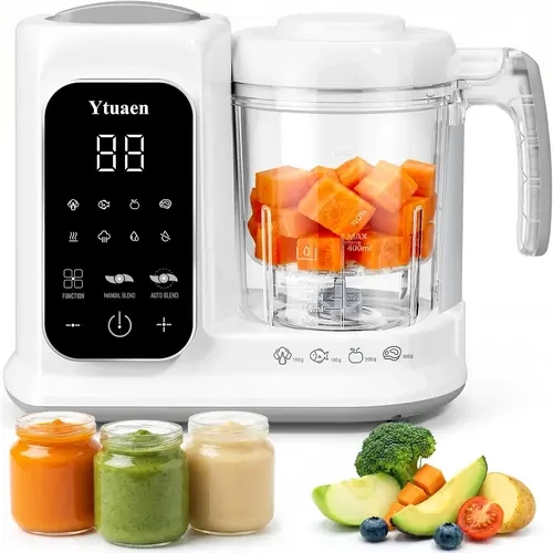Baby Food Maker with Large Steam Basket Onestep Baby Food Processor Steamer with Steam & Grinding, Auto Cooking Self-Cleaning & Sterili-zing, BPA-Free for Healthy Homemade Baby Food Fall Deals For You