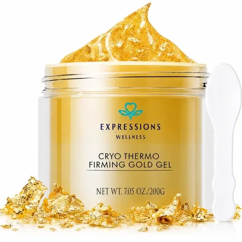 【livestream exclusive】15-Day Fast-Acting Anti Cellulite Massage Cream | Cryo Thermo Firming Gold Gel with CryoGold | Smooths the Appearance of Cellulite & Dimpled Skin | Firming Body Care for Thighs, Butt, Belly & Arms | 200g#self care gift#gift ideas
