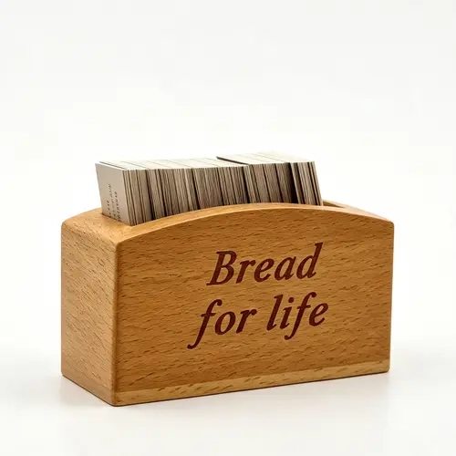 Bread for Life Scripture Card Set - 240 Daily Bible Promises Cards with Double-Sided Polystone Holder, Multicolor, Gift Boxed, for Family Meals, Personal Memorization, Devotionals, Graduation Gift Keepsake (Office Stationery), 240 Cards