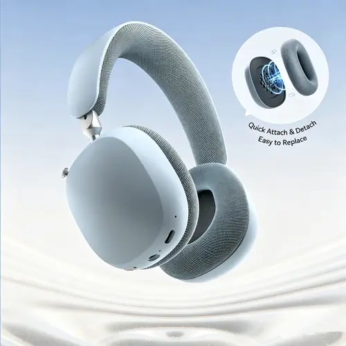 Magnetic Noise Cancelling Headphones, Over-Ear, Bluetooth, 35H ANC Playtime, Hi-Res Audio, Comfortable For Travel, Home, Office  Sports,Gaming Black/Blue/Green/Pink/White back to school techvibes