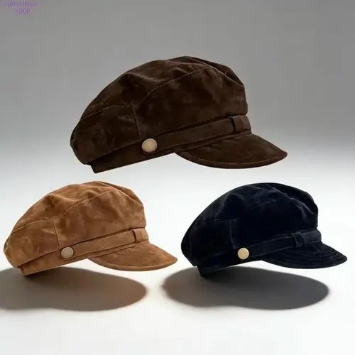 Unisex Autumn New Retro British-Style Newsboy Beret - Solid Color Octagonal Headdress for Elongated Faces, Elegant American Trend Artist Hat, Fashion Clothes Accessory, Solid Color Hat