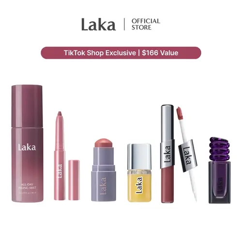 [Laka] Beauty Filter Kit — Everyday Makeup Set | Laka Signature Collection | Lip, Blush & Setting Mist | Hydrating, Lightweight, K-beauty, Daily, Essentials, Long-lasting