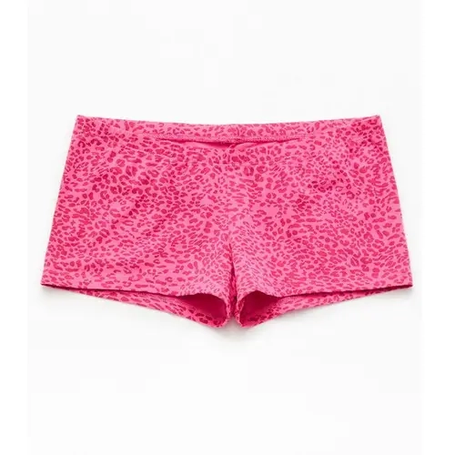 John Galt Women's Pink Leopard Boxer Boyshorts