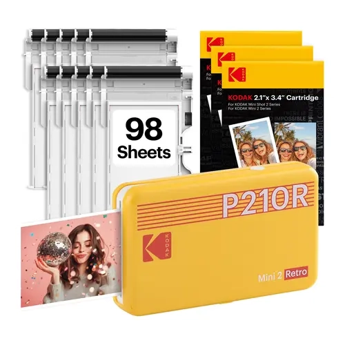 [LIVE] KODAK Mini 2 Retro Printer + 98 Prints Bundle