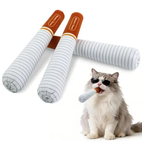 Cat Interactive Chew Kicker Toy - Filler-Free Premium Natural Catnip, Calming Stress Relief, Calculus Prevention for Bored Indoor Cats
