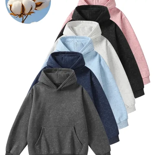 Vintage washed pullover hoodie, oversized unisex streetwear hoodie with kangaroo pocket