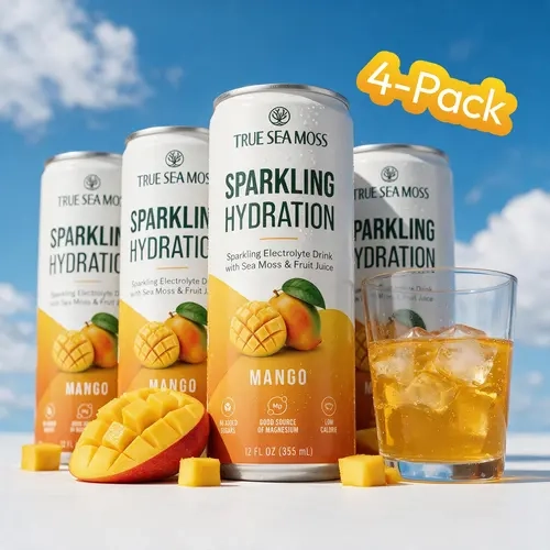 NEW - True Sea Moss Sparkling Hydration | Multiple Flavors – Fizzy Cans – Rich in Minerals & Vitamins – supports hydration