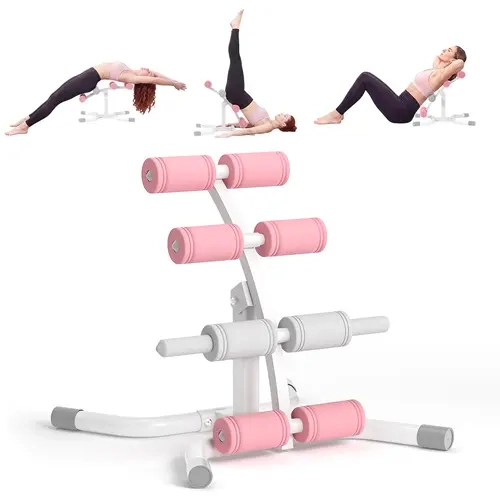 RELIFE Mini Inversion Table - Unisex Space-Saver At Home Gym Core Training Equipment, Compact Steel Frame Back & Glute Trainer with Foam Rollers, 330lb Capacity, Exercise Equipment, At Home Gym Equipment