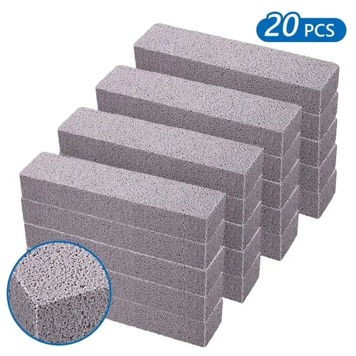 20 Pcs Reusable Abrasive Pumice Scouring Pads,Powerfully Cleans Hard Water Rings Stains,for Bathroom, Sink, Tub, Grill, Oven, Pool Tile
