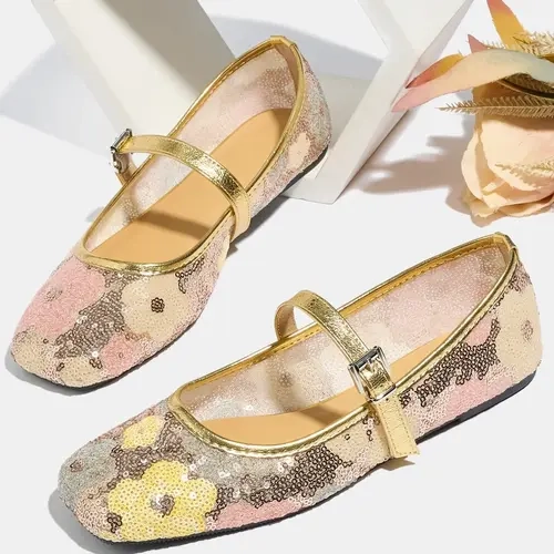 Women's Flat Shoes, Comfortable Lightweight Mary Jane Design, Perfect for Summer Commute & Vacation Wear, Summer Flats