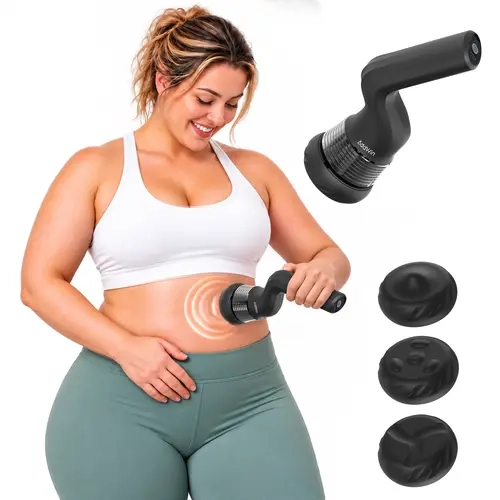 AddWin IR10 Full-Body Vibration Tool, Handheld Vibration Recovery Tool, I-Shaped Cordless Rechargeable Device for Legs, Back & Shoulders, Post-Workout Muscle Relaxation, Home Gym Equipment for Athletes, sport recovery tool, mini handheld vibration device