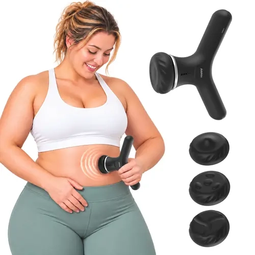 AddWin YR10 Full-Body Vibration Tool, Handheld Vibration Recovery Tool, Y-Shaped Cordless Rechargeable Device for Legs, Back & Shoulders, Post-Workout Muscle Relaxation, Home Gym Equipment for Athletes, sport recovery tool, mini handheld vibration device
