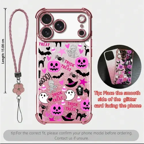 Cute Halloween Pumpkin Ghost Phone Case for iPhone 18 17 Pro Max Air,16 Plus,15,14,13,12,11,XR,XS Max & Samsung Galaxy S26,S25,S24,S23,S22, Transparent Soft Silicone Cover, 4-Corner Drop Protection, Non-Yellowing Shockproof Gift for Her Durable Cove 995