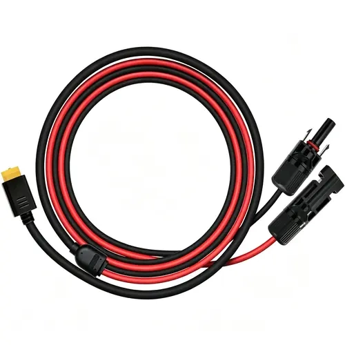 LIBRIDS Solar Charging Cable, 12AWG Heavy Duty Solar Extension Cable, 55cm, Compatible with Portable Power Stations & Solar Panels