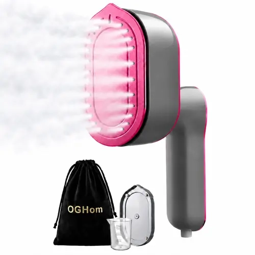【FDFY】OGHom 2-in-1 Handheld Steamer for Clothing with Steam+Dry Ironing, 180° Rotatable Handle, 20s Fast Heat-Up, 970W Power, 110V Plug, Portable Compact for Home & Travel