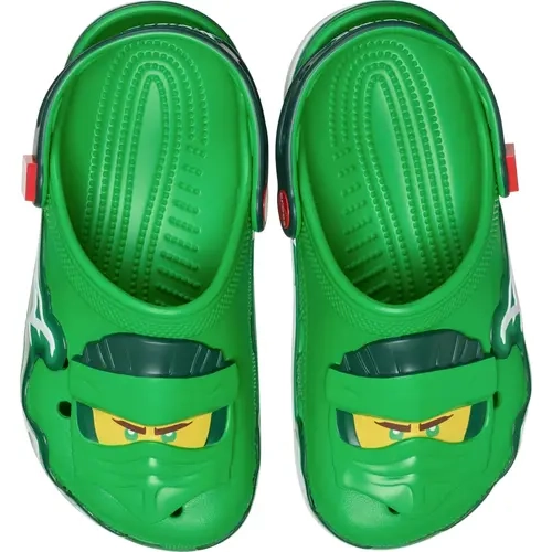 Crocs Kids' LEGO® NINJAGO® Cartoon Flat Shoes, Boys' All-Seasons Casual Wear Clogs, Lightweight Design with Plastic Sole
