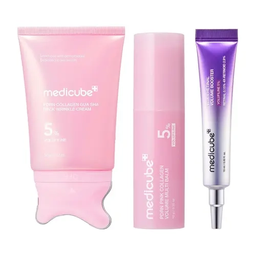 [NEW] [medicube] 5% Volufiline Day & Night Plump It Up Set | 5% Volufiline + PDRN + Retinal | Volufiline AM & PM Routine for Youthful-looking Skin | Plumping Care, Firming Care, Anti-Aging Care, Contour Care | Helping Look of Fine Lines | Korean Skincare