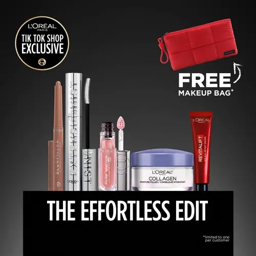 Effortless Edit Bundle, 5-Piece Beauty Routine with a free gift with purchase, L'oreal Paris