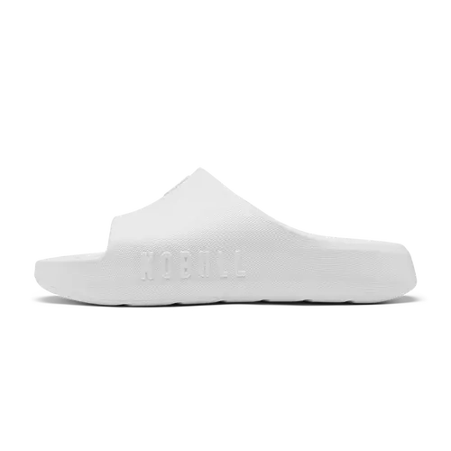 NOBULL Men's Recharge Slide in Classic White