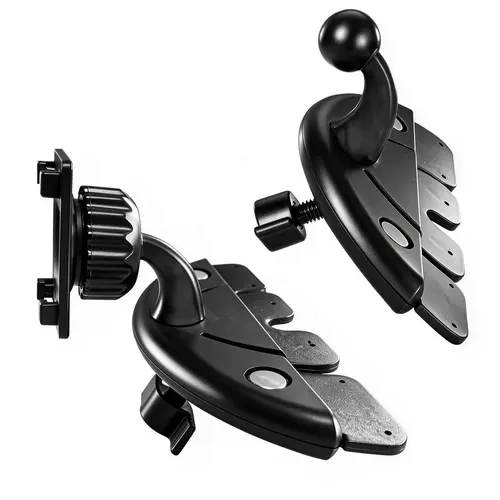 Plastic CD Slot Car Mount for Cars w/ CD Slots, 9-Inch CarPlay Screen Support, Adjustable Angle, Tool-Free Install, No Drilling