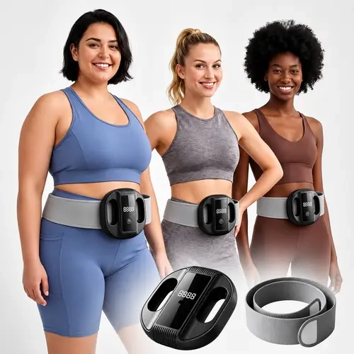 R10 Mini Lightweight Wearable Vibration Massage Machine, Cordless Rechargeable, Hands-Free/Handheld with Adjustable Strap (Fits Up to 55-in Waist) for Waist & Back, Daily Home & Gym Relaxation Aid #fascialring