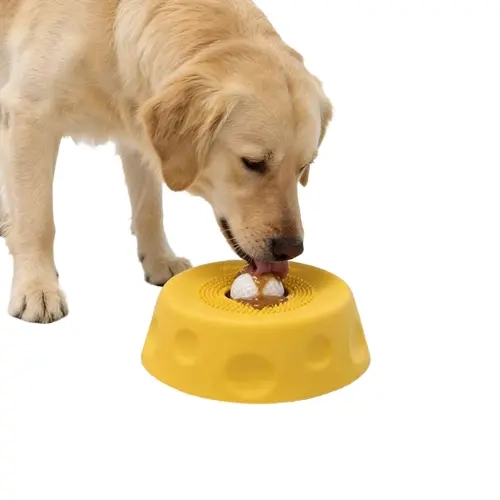 PawPace Silicone Dog Slow Lick Bowl - 250ml Slow Feeders, No-Mess Design with Ball, Free Spatula, 8 Suction Cups, Mental Stimulation Toy for Food & Liquid Feeding, Mess Prevention