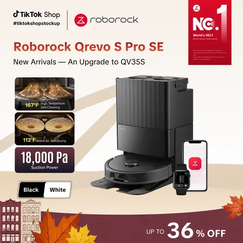 [new arrivals] Roborock Qrevo Q Series Robot Vacuum Cleaner & Mop - Home Cleaning Supplies, Strong Suction, Self-Drying, Auto Washing, Self-Emptying & Refilling, 10mm Lifting, Smart Obstacle Avoidance, Deep Clean #TikTokShopFallDealsForYou