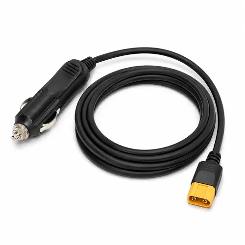 LIBRIDS Car Charging Cable, XT60-F to Cigarette Lighter Plug, 10A Current, 3000mm Cable Length, Includes 2 Fuses
