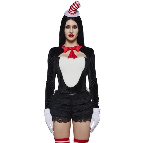 Striped Hat Cat Costume