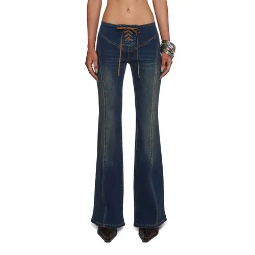 The Brittany Lace Up Jeans