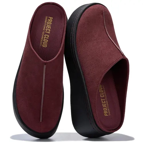 Project Cloud Women's | Genuine Leather Platform Clogs | Smart Foam Insole | Lightweight | Non-Slip - Mix
