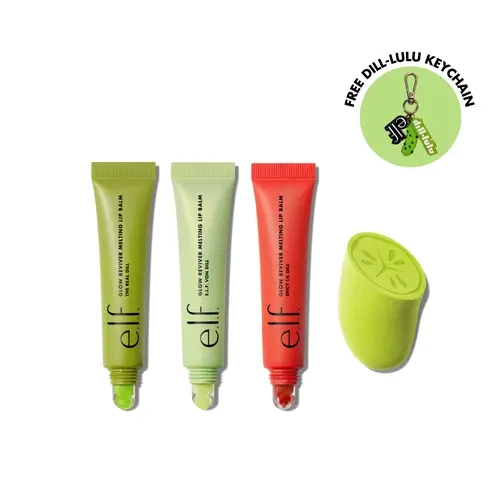 The Real Dill: New Pickle Glow Reviver Melting Lip Balm & Makeup Sponge Set