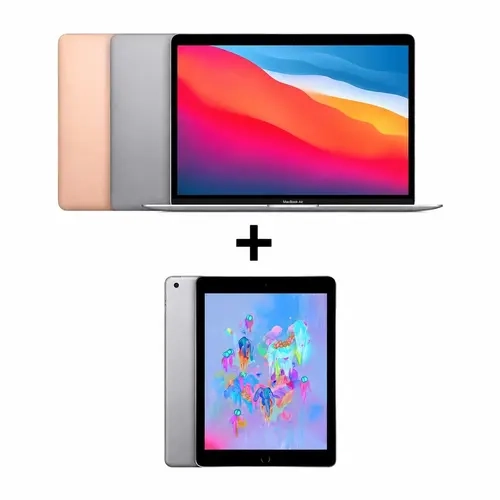 Refurbished Apple Macbook Air 13.3-Inch Intel Core i5, 8GB-16GB Ram, 128GB-1.5TB SSD, All colors, Plus iPad 9.7-inch Bundle (Good)