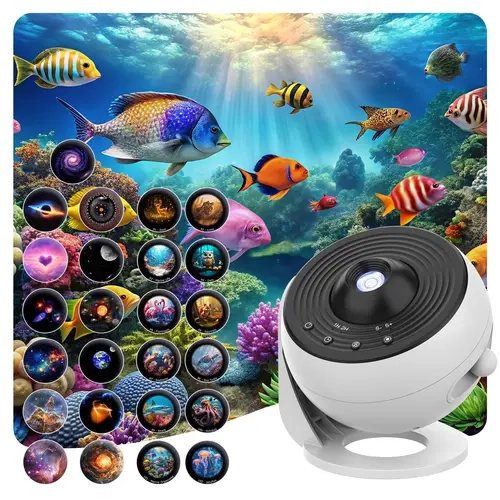 Galaxy Projector Professional Night Light, 25 Projections, 4K Patterns, Kids Bedroom Planetarium Lamp, Valentine's Day Gift, Wedding Decor, Starry Sky Projector